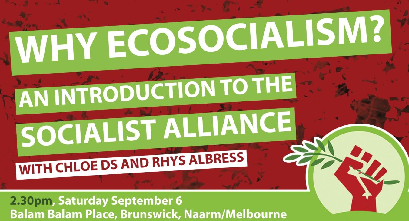 Why ecosocialism? An introduction to the Socialist Alliance 